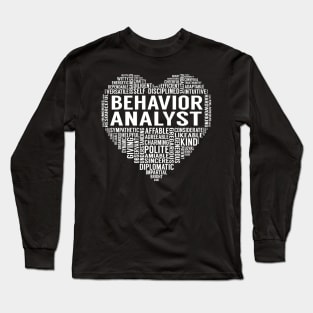 Behavior Analyst Heart Long Sleeve T-Shirt